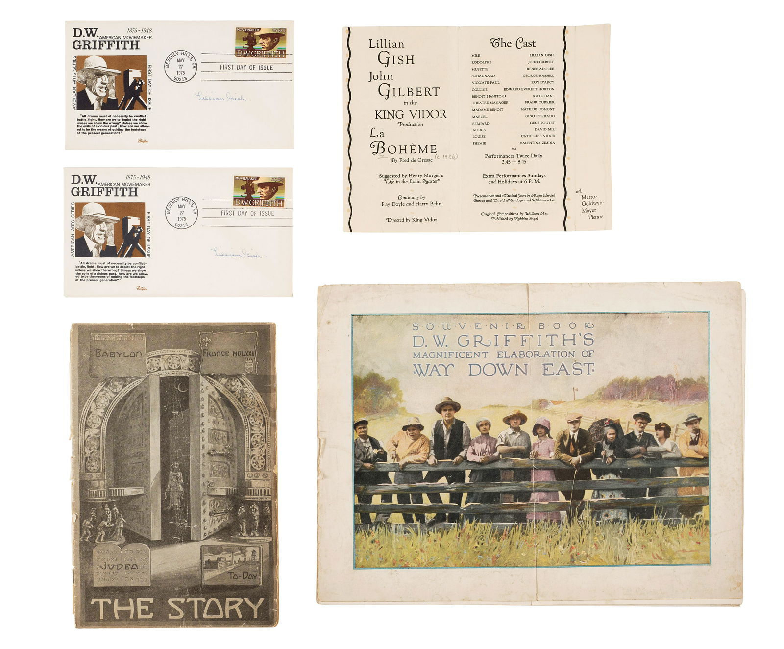A Collection of Ephemera relating to Lillian Gish and D.W. Griffith (1 of 1)