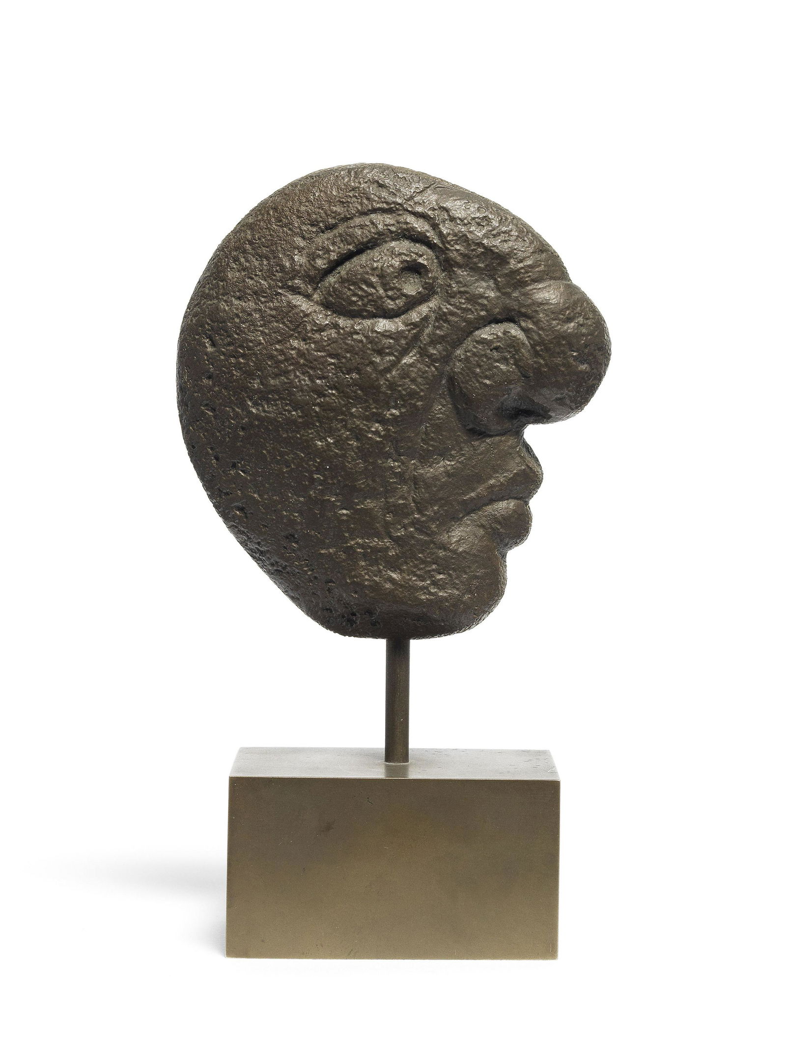 Brassaï (1899-1984) Head of Picasso Height 12.5cm (4 7/8in). (This work is from the editio...: Brassaï (1899-1984) Head of Picasso signed 'Brassai' and numbered 97/120 bronze Height 12.5cm (4 7/8in). This work is from the edition of 120 This lot is subject to the following lot symbols: 