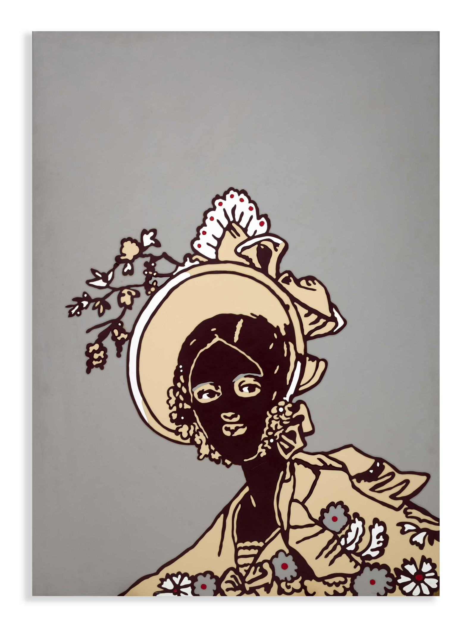 Brett Murray (Afrique du Sud, né en 1961) Now and Then VI, 2008: Brett Murray (Afrique du Sud, né en 1961) Now and Then VI, 2008 plastique et peinture sur panneau de bois peint plastic and paint on painted wood panel 178 x 127cm. 70 1/16 x 50in. Footnotes: