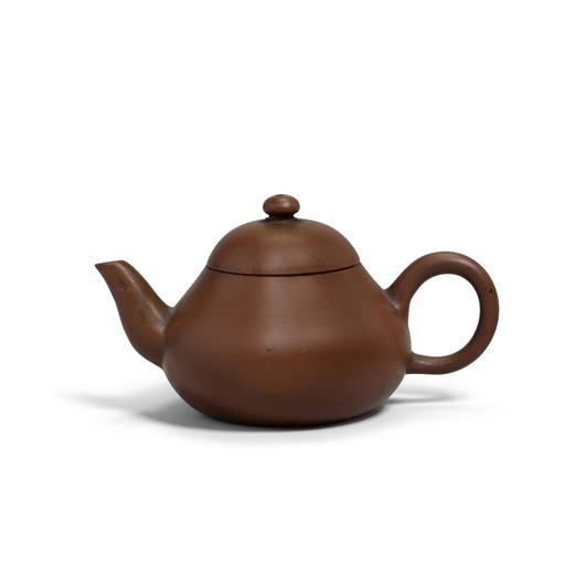 A MINIATURE YIXING TEAPOT AND COVER After Hui Mengchen, late Qing