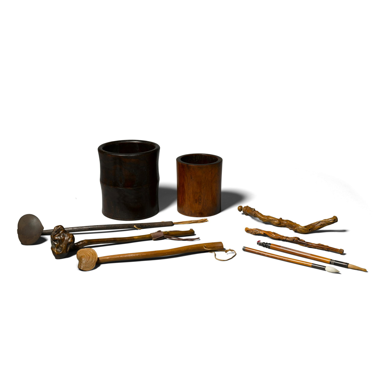 A GROUP OF NINE SCHOLAR'S OBJECTS Qing dynasty and later  (9) (1 of 1)