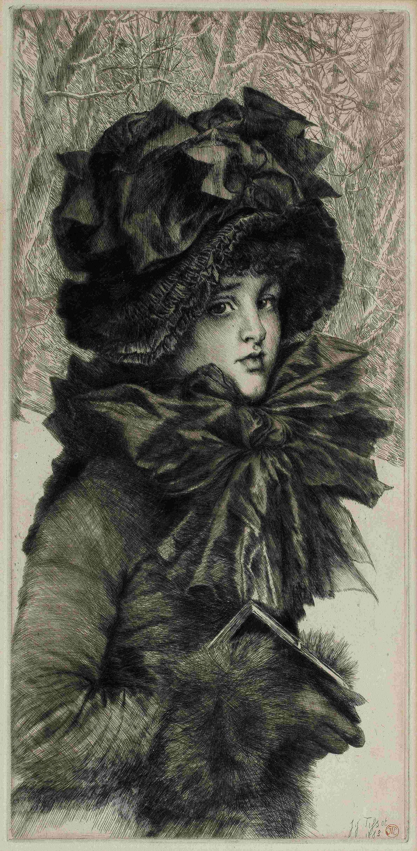 James Jacques Joseph Tissot (1836-1902) Le Dimanche Matin Etching and drypoint, 1883, on laid pa... (1 of 1)