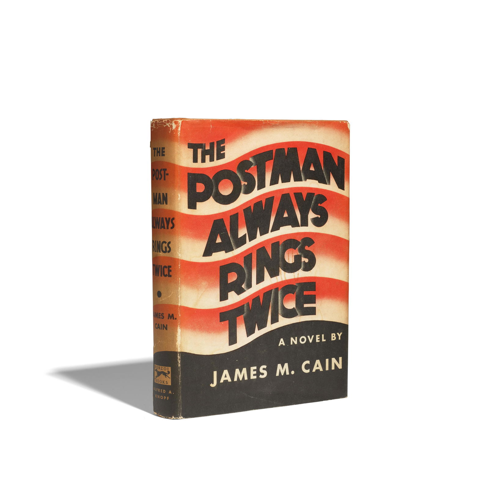 CAIN, JAMES M. 1892-1977. The Postman Always Rings Twice. New York: Alfred A. Knopf, 1935. (1 of 1)