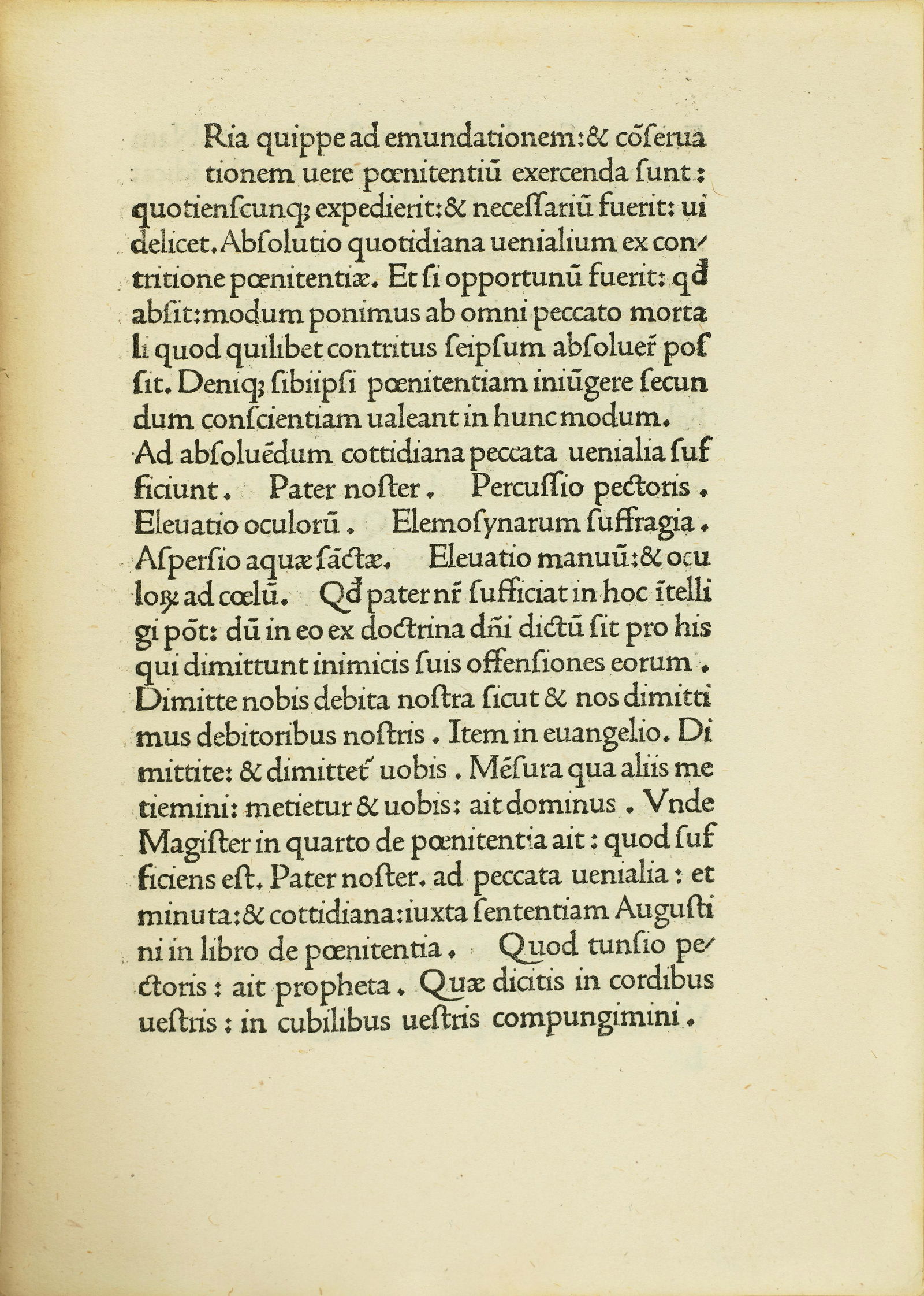 CARTHUSIENSIS, JOHANNES. fl.1480. Libellus in praeparatione infirmorum ... Flos Vitae, the fifth... (1 of 1)