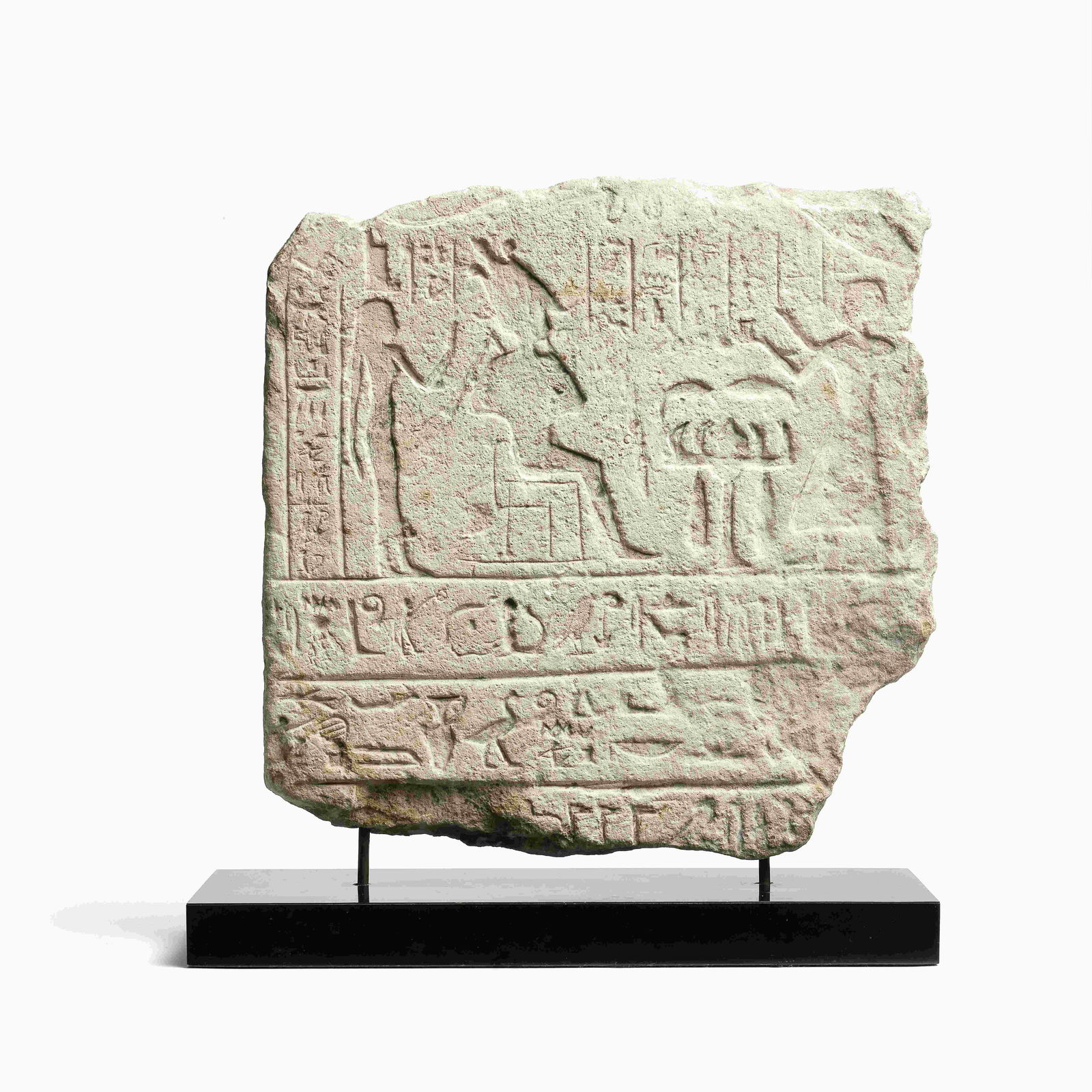 An Egyptian limestone fragmentary stele (1 of 1)