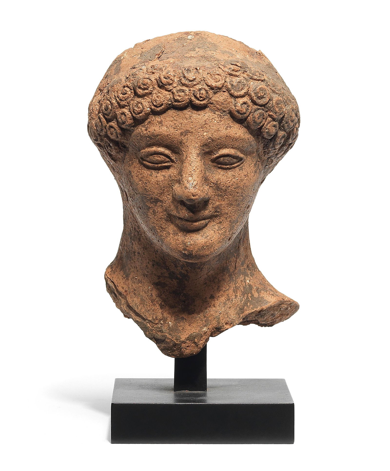 A Campanian terracotta head of a kouros (1 of 1)