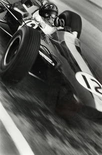 Patrick Lichfield (British, 1939-2005); 'Jim Clarke During The Monaco Grand Prix, 10th May 1964',: Patrick Lichfield (British, 1939-2005); 'Jim Clarke During The Monaco Grand Prix, 10th May 1964', silver gelatin print, 20 x 13 1/2 inches, numbered 5/50 with photographer's estate stamp to reverse, m