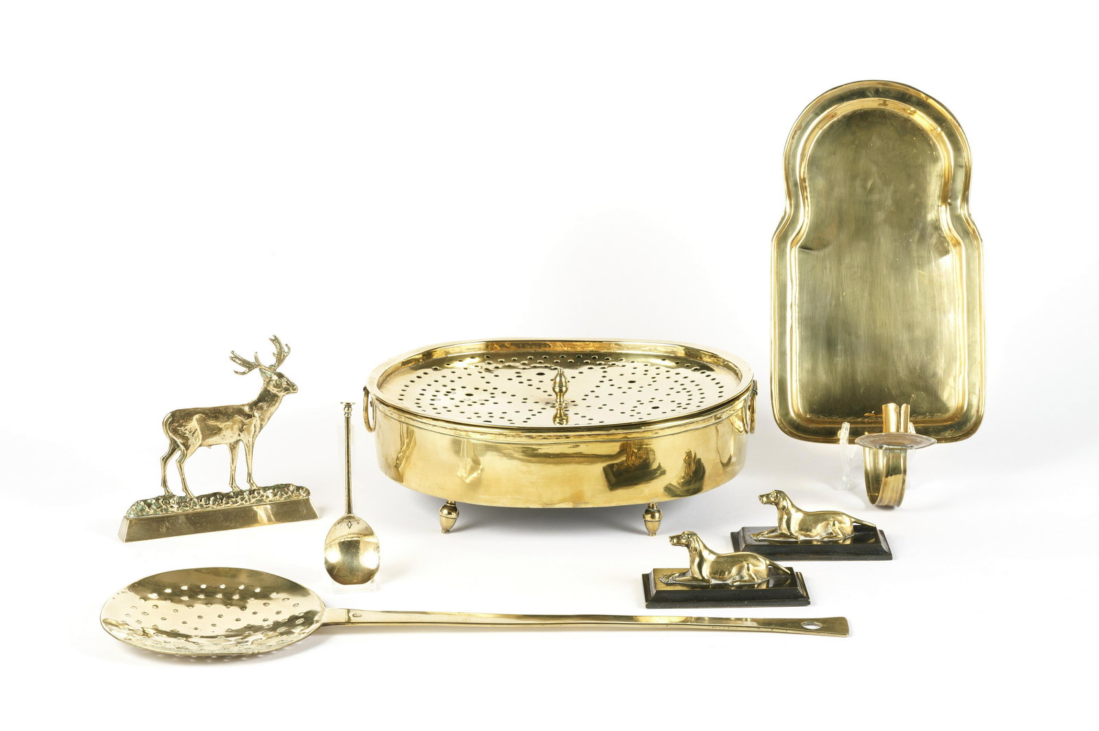 A COLLECTION OF ANTIQUE BRASS 16th-19th century  (7) (1 of 1)
