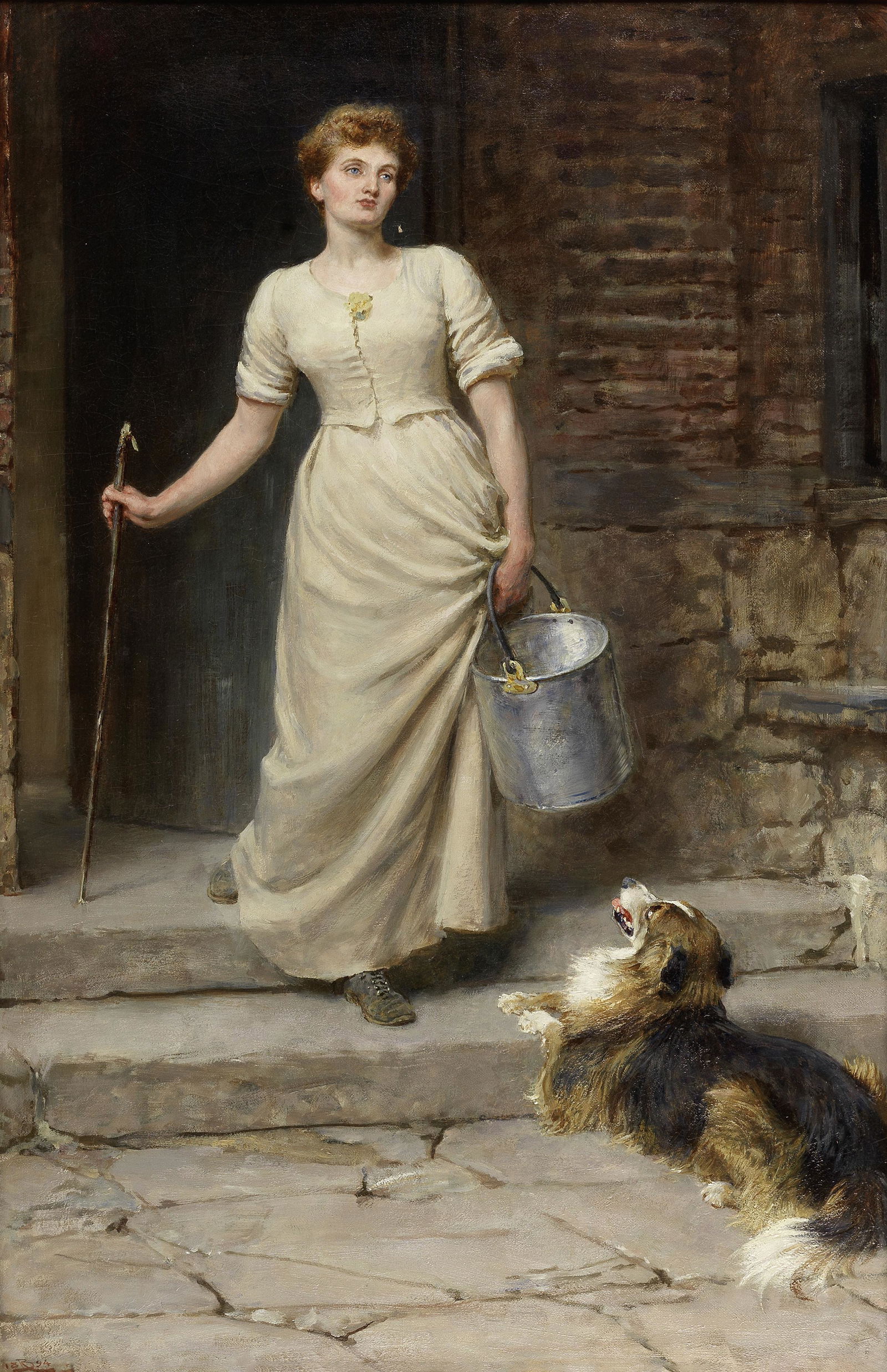 Briton Riviere, RA (British, 1840-1920) ‘The most devoted of her slaves