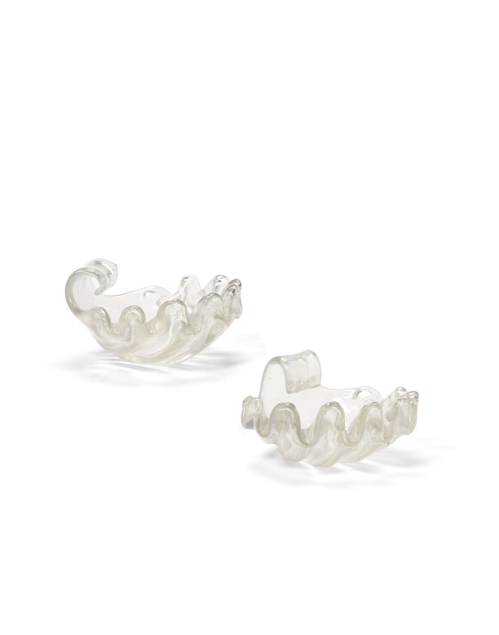 ERCOLE BAROVIER (1889-1974) Two Iridescent Glass Vaso e Ciotoladesigned 1942For Barovier & Toso,... (1 of 1)