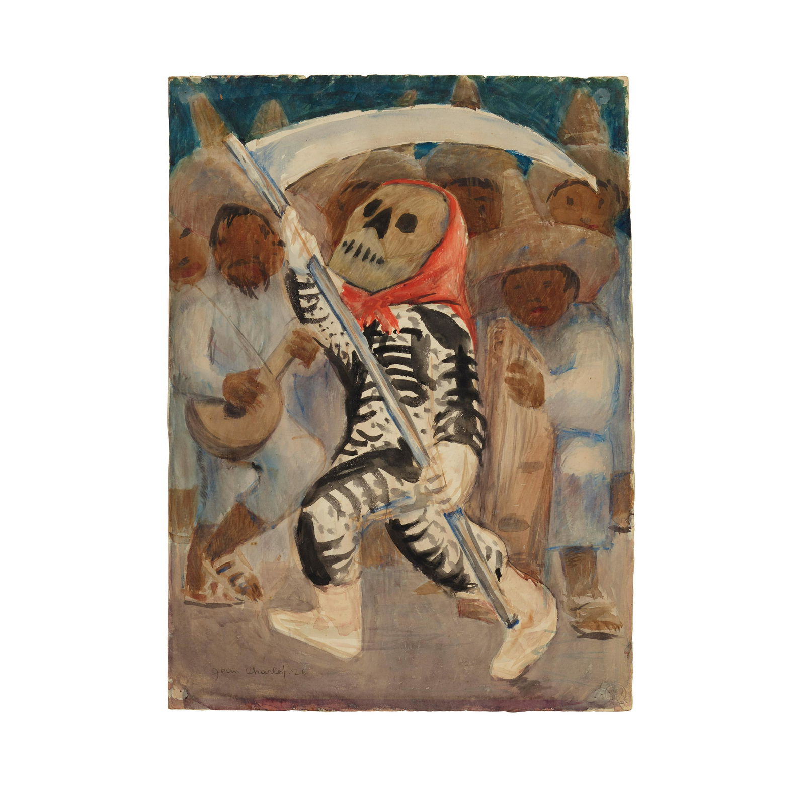 JEAN CHARLOT (1898-1979) Los Remedios1926watercolor on paper, signed 'Jean Charlot' and dated lo... (1 of 1)