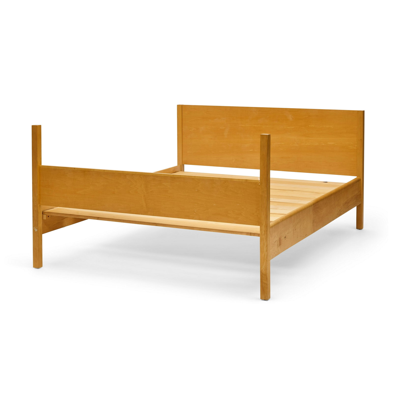 ROY MCMAKIN (BORN 1965) Queen Bed1988birdseye mapleheight 36in (91.5cm); width 63 1/4in (160.6cm... (1 of 2)