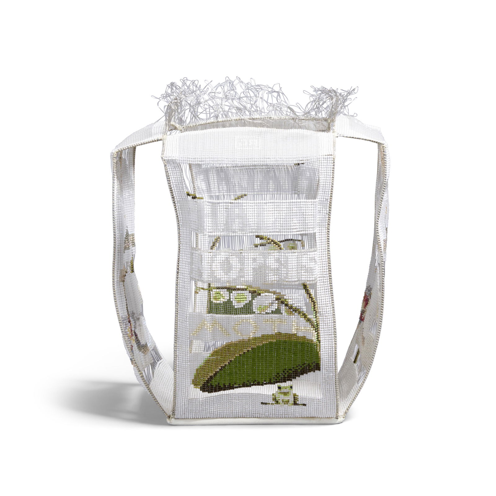 JEANETTE AHLGREN (20TH/21ST CENTURY) The Moth (Woven Glass Structure No. 66)1999woven glass bead... (1 of 5)