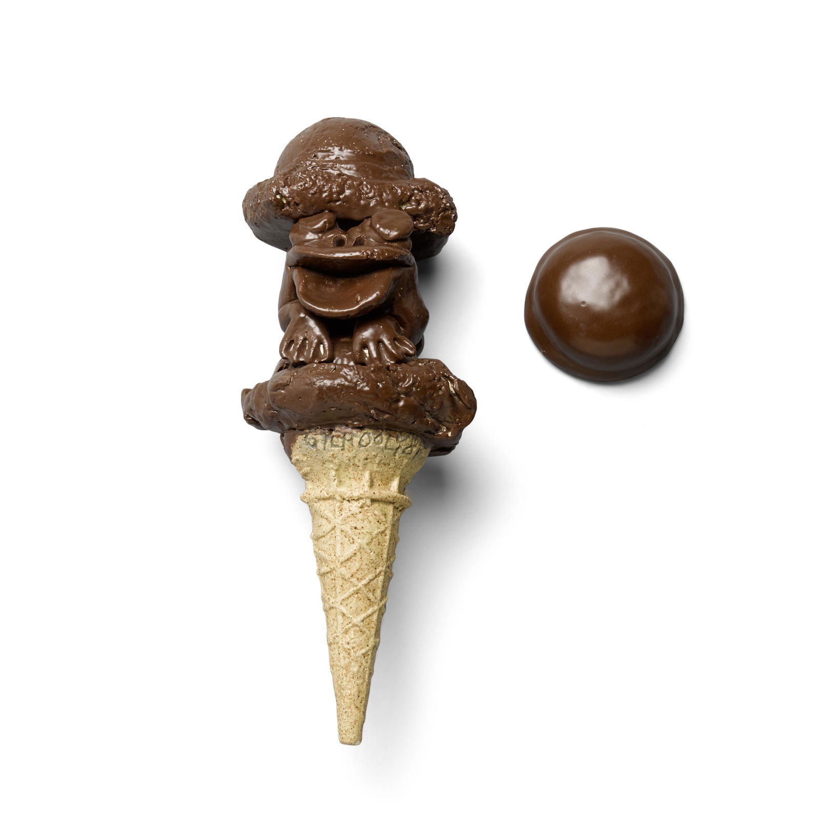 DAVID JAMES GILHOOLY (1943-2013) Double Scoop Frog Ice Cream Cone and Chocolate Mallowmar1981gla... (1 of 2)