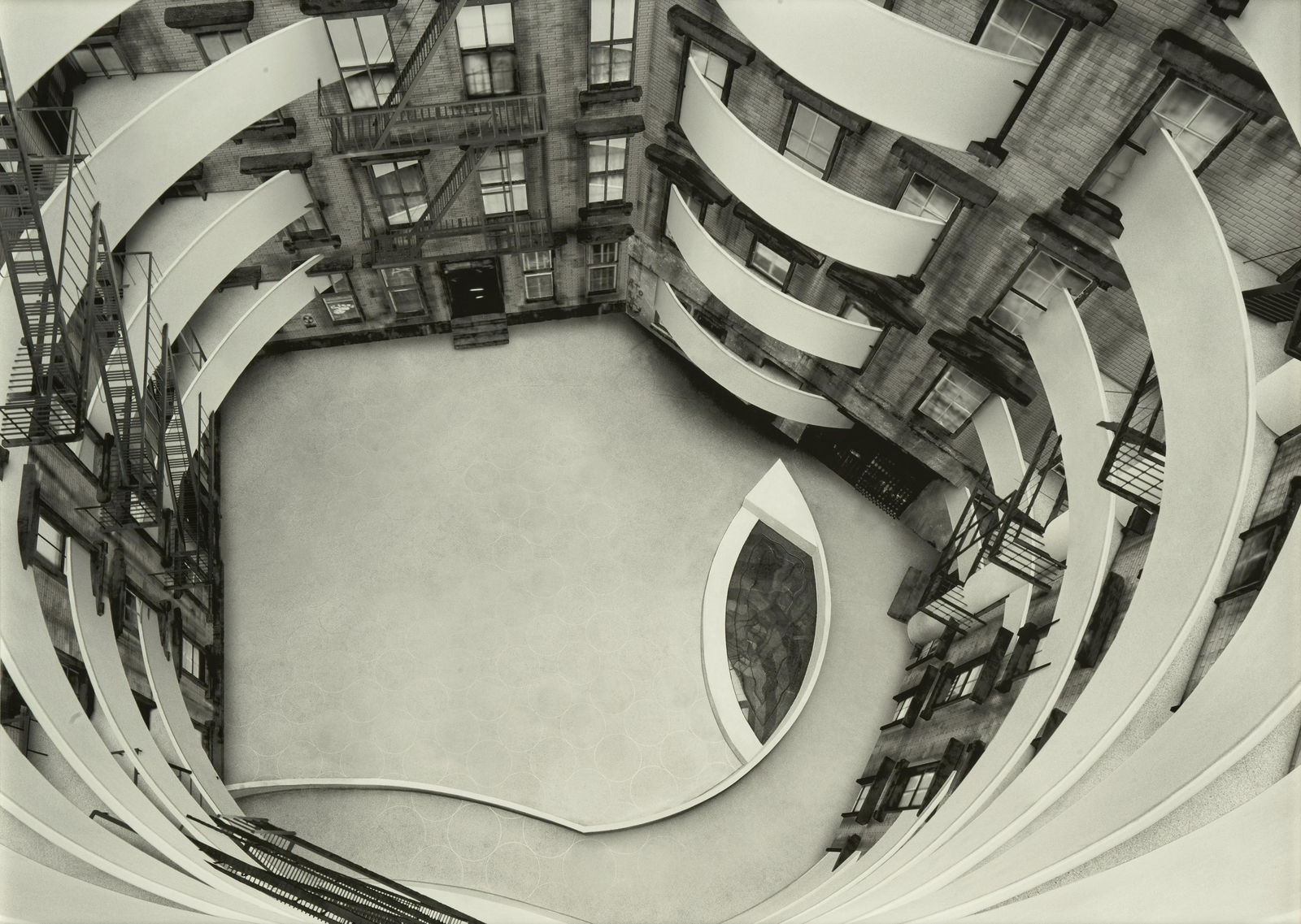 Doris Salcedo (born 1950); For Hans Haacke and Edward Fry (Guggenheim Museum, New York);: Doris Salcedo (born 1950) For Hans Haacke and Edward Fry (Guggenheim Museum, New York), 2009 Archival pigment print, signed and dated in ink on a gallery label affixed on the mount verso; edition 'AP