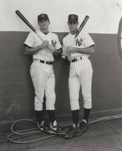 Andrea Modica (born 1960); Oneonta Yankees; and Mack Hubbard, Greensboro Hornets; (2): Andrea Modica (born 1960) Oneonta Yankees; and Mack Hubbard, Greensboro Hornets, 1992-1992 2 platinum prints, each signed, titled, dated and numbered '3/20' and '2/20' respectively in pencil in the ma