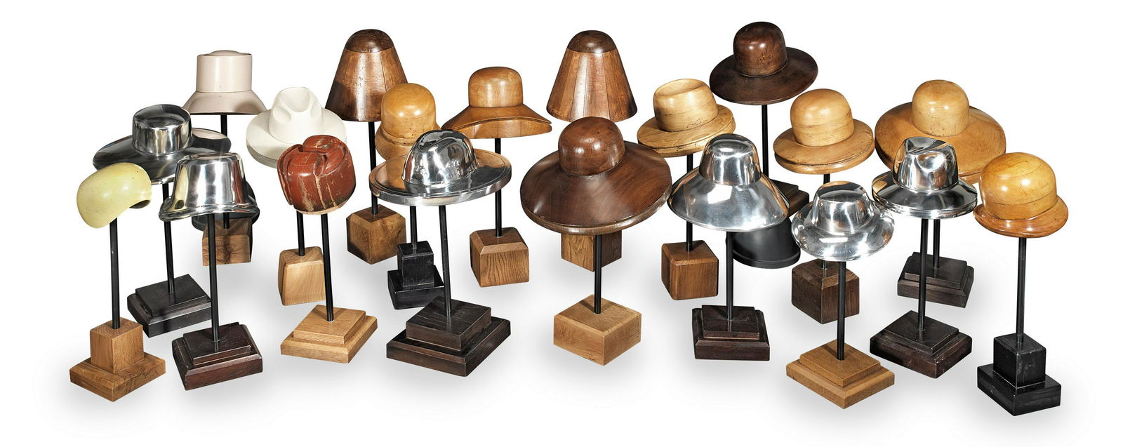 An interesting collection of twenty early to mid 20th century ladies's and gentleman's hat block... (1 of 1)