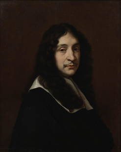 Circle of Philippe de Champaigne (Brussels 1602-1674 Paris) Portrait of a gentleman, traditional...: Circle of Philippe de Champaigne (Brussels 1602-1674 Paris) Portrait of a gentleman, traditionally said to be René Descartes oil on canvas 67.5 x 54.5cm (26 9/16 x 21 7/16in). Footnotes: Pr