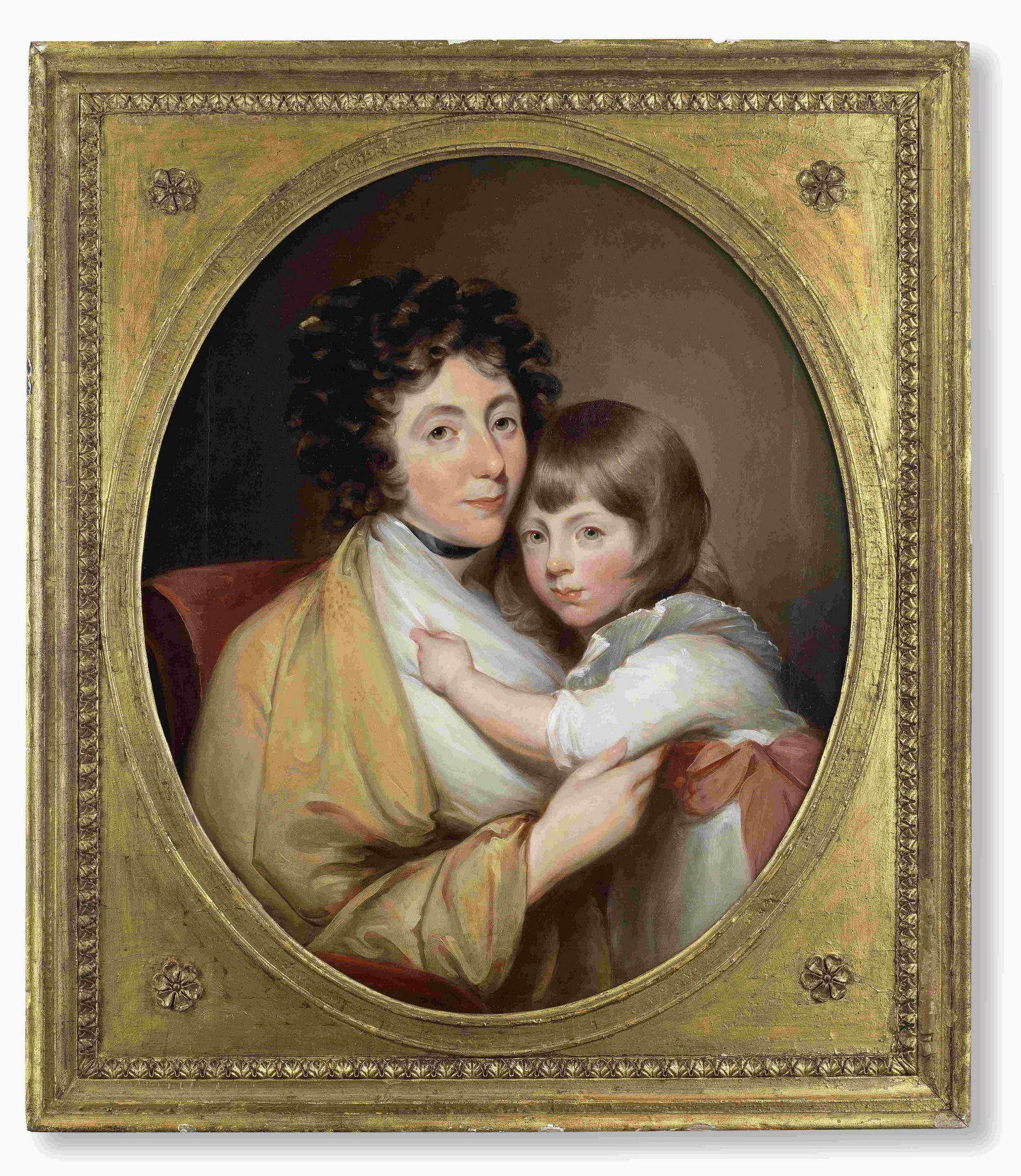 Studio of Gilbert Stuart (Saunderstown 1755-1828 Boston) Portrait of Mrs Luke White and her son: Studio of Gilbert Stuart (Saunderstown 1755-1828 Boston) Portrait of Mrs Luke White and her son oil on canvas, unlined 76.2 x 63.2cm (30 x 24 7/8in). Footnotes: Numerous versions of this portrai