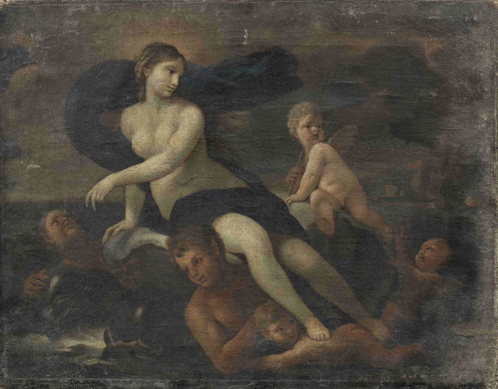 Circle of Paolo de Matteis (Cilento 1662-1728 Naples) Amphitrite unframed: Circle of Paolo de Matteis (Cilento 1662-1728 Naples) Amphitrite oil on canvas 51.8 x 66cm (20 3/8 x 26in). unframed Footnotes: α This lot is subject to the following lot symbols: &