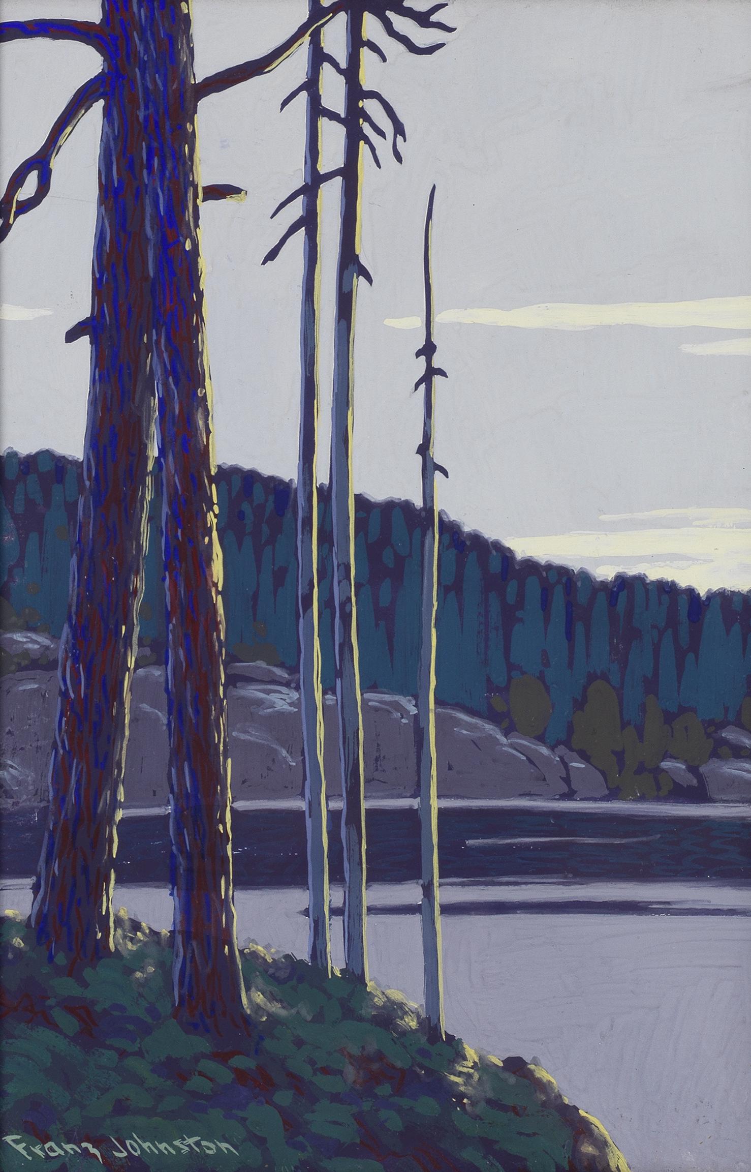 Francis Hans Johnston, ARCA, OSA, CSPWC (Canadian, 1888-1949) 'Epic of the North' (1 of 2)