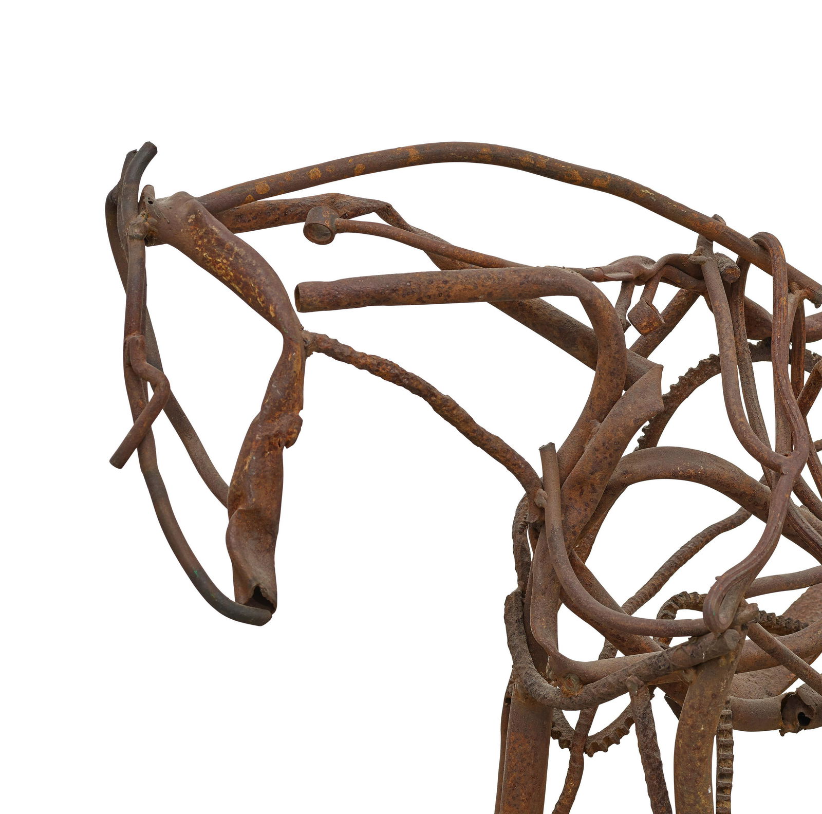 DEBORAH BUTTERFIELD (B. 1949) Tango, 1987: DEBORAH BUTTERFIELD (B. 1949) Tango, 1987 welded steel 29 x 39 1/2 x 16 in. 73.7 x 100.3 x 40.6 cm. Footnotes: Provenance Edward Thorp Gallery, New York Sherman Collection, Baltimore, MD