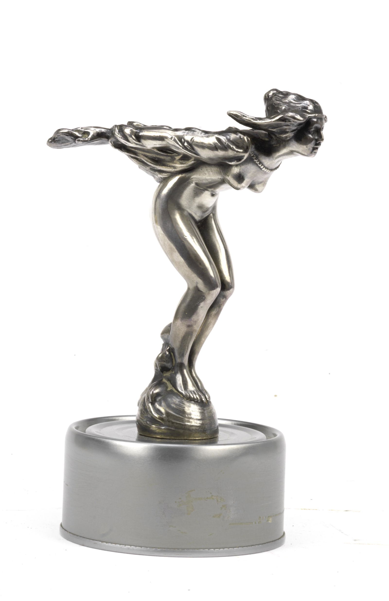 A Draped Speed Nymph mascot, British, 1920s, (1 of 1)