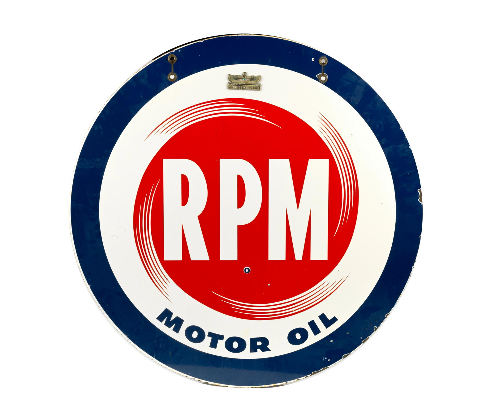 An RPM Motor Oil enamel sign, (1 of 1)
