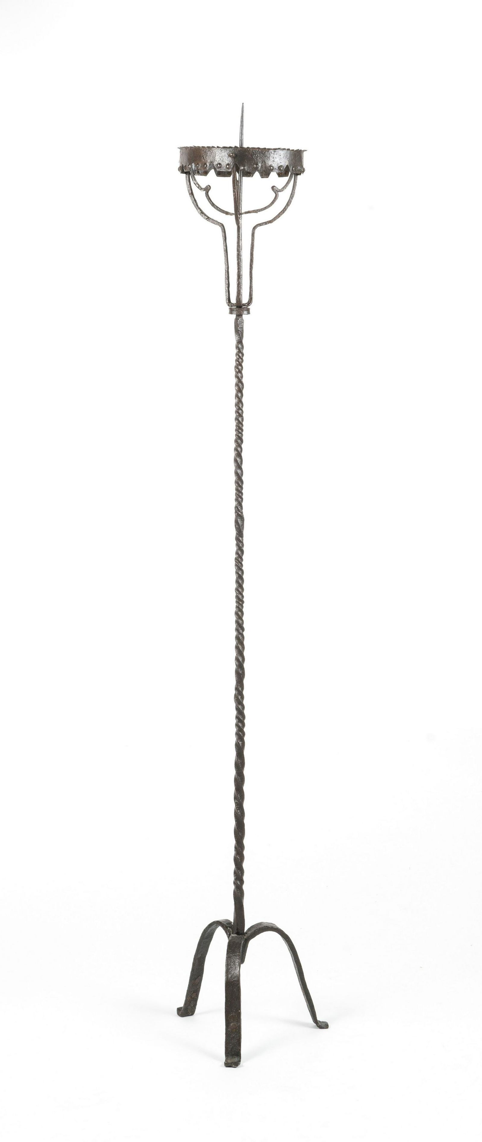 A wrought iron torchere Possibly Spanish, 18th century (1 of 1)