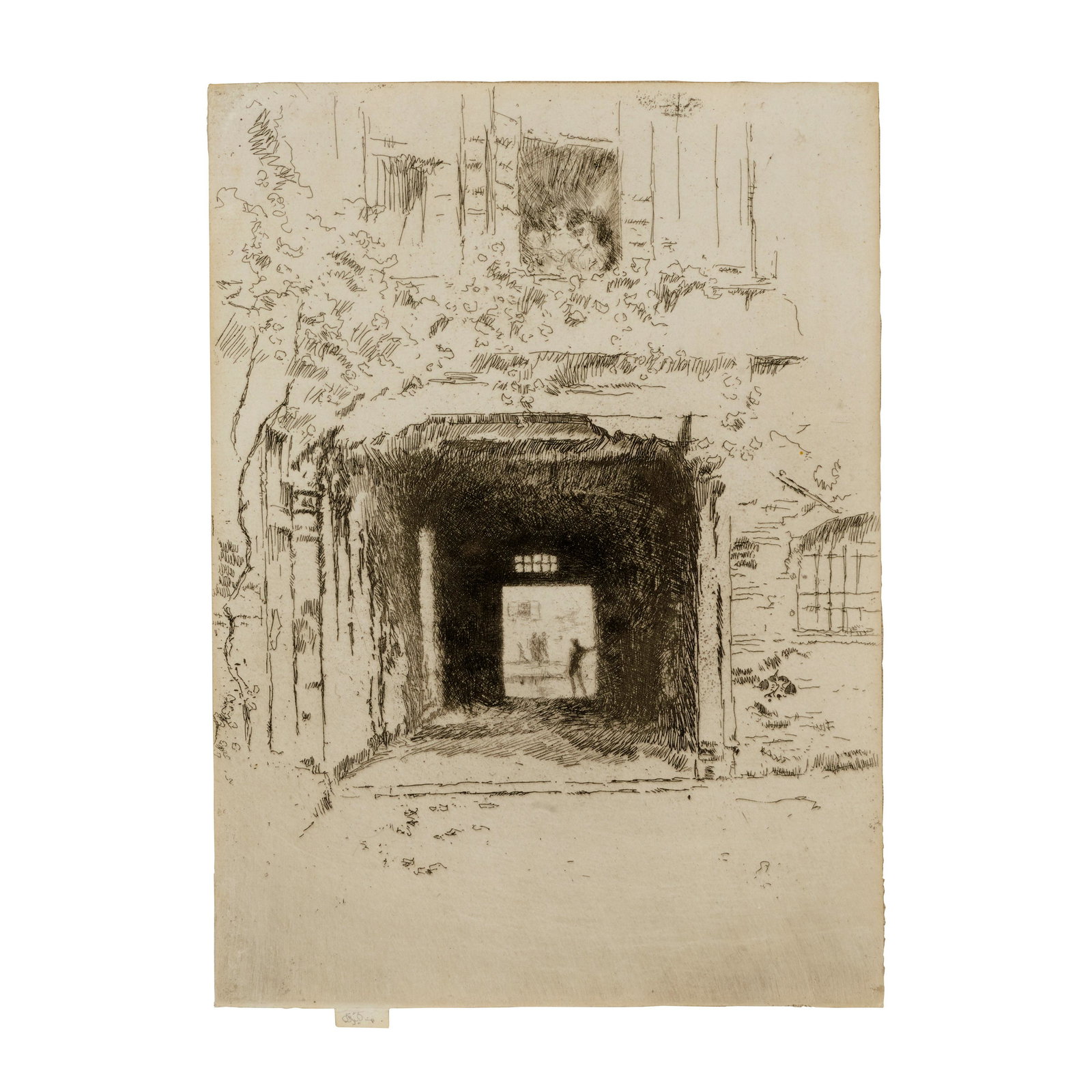 James Abbott McNeill Whistler (1834-1903); Doorway and Vine, from Second Venice Set; (1 of 1)