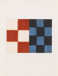 Sean Scully (born 1946); Barcelona Diptych 4;: Sean Scully (born 1946) Barcelona Diptych 4, 1996 Etching, aquatint, spit bite and sugarlift on wove paper, signed in pencil, titled, dated and numbered 3/24, published by Editions T, Barcelona, with