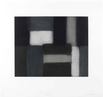 Sean Scully R.A. (Irish, born 1945) Shadowing Etching and aquatint printed in colours, 2010, on ...: Sean Scully R.A. (Irish, born 1945) Shadowing Etching and aquatint printed in colours, 2010, on wove, signed, titled, dated and numbered 8/50 in pencil, published by Burnet Editions, New York, with th