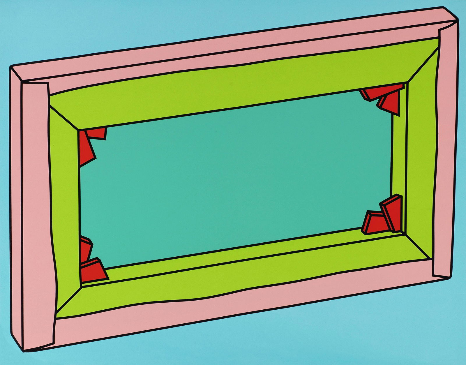 Michael Craig-Martin R.A. (Irish, born 1941) Painting Screenprint in colours, 1999, on wove, sig...: Michael Craig-Martin R.A. (Irish, born 1941) Painting Screenprint in colours, 1999, on wove, signed, dated and numbered XXXIV/L in pencil verso (one of 50 in Roman numerals, there was also an edition