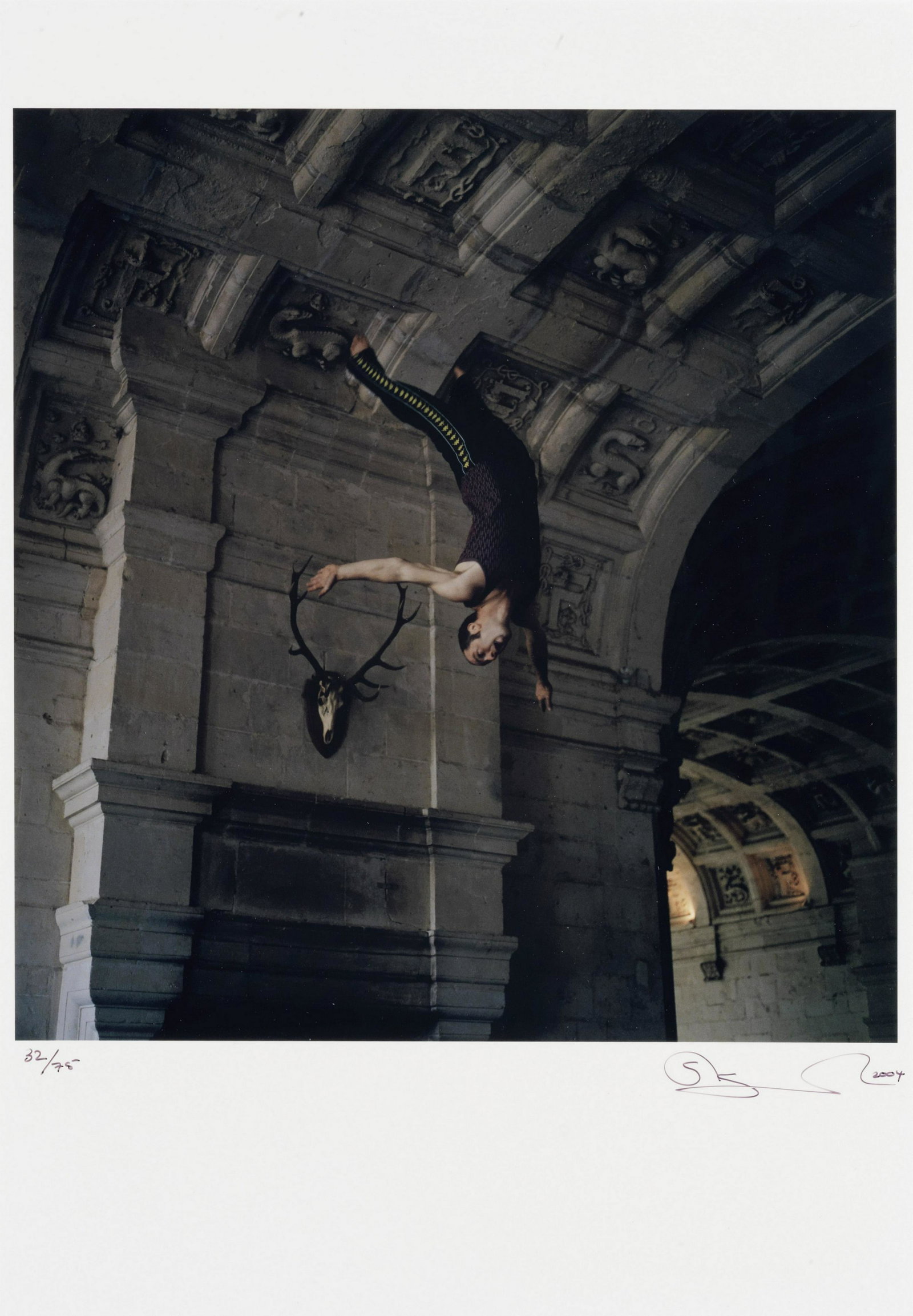 Sam Taylor-Johnson (British, born 1967) Falling VI C-type print, 2004, on Fujifilm Professional ...: Sam Taylor-Johnson (British, born 1967) Falling VI C-type print, 2004, on Fujifilm Professional glossy wove, signed, dated and numbered 32/75 in black ink, with full margins, 280 x 280mm (11 x 11in)(I