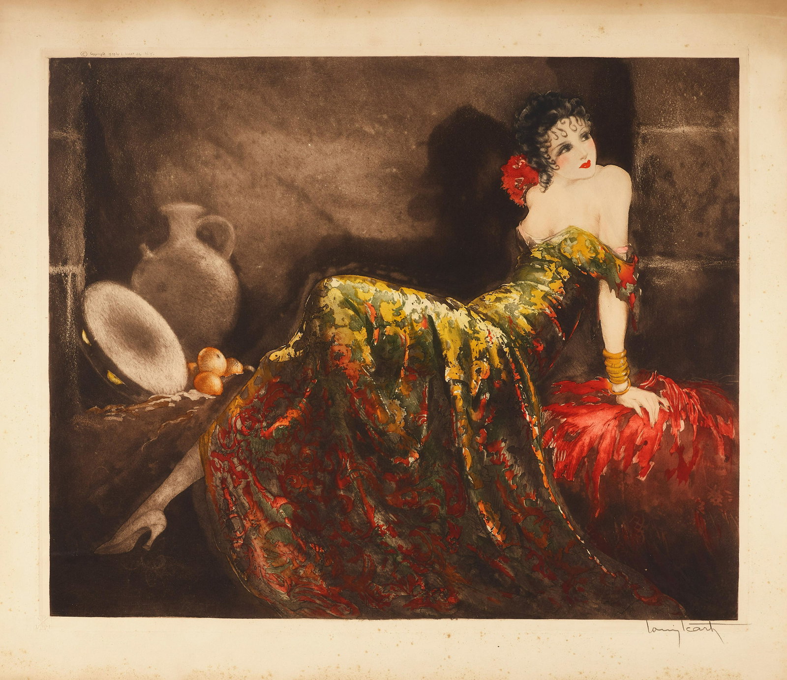 Louis Icart (1888-1950); Little Bo Peep; Gay Senorita; (2) (1 of 4)