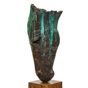 Nic Fiddian-Green (British, born 1963) Horse at Water 19 in. high: Nic Fiddian-Green (British, born 1963) Horse at Water inscribed 'NFG 03 / I/IX' (on the neck) bronze with verdigris and brown patinas 19 in. high Footnotes: Provenance The artist. Sladmore