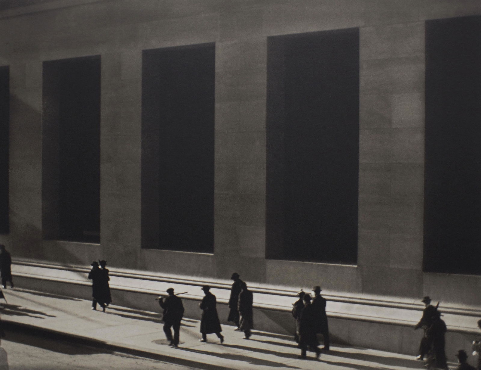 Paul Strand (1890-1976); Wall Street, New York;: Paul Strand (1890-1976) Wall Street, New York, 1915 Platinum print, printed 1976-1977 by Richard Benson, titled, dated, and editioned in an unknown hand on the print verso 'Wall Street, New York, 1915
