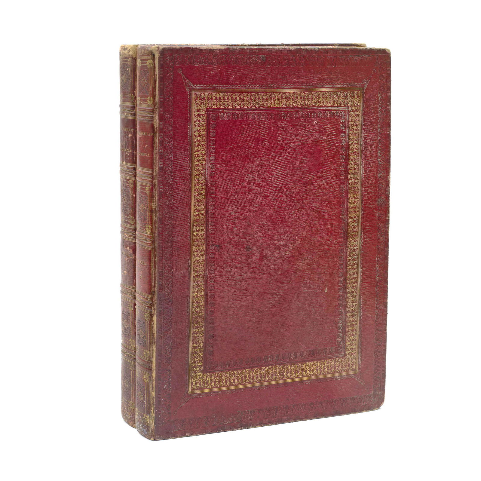 BROOKSHAW (GEORGE) Pomona Britannica, or a Collection of the Most Esteemed Fruits at Present Cul...: BROOKSHAW (GEORGE) Pomona Britannica, or a Collection of the Most Esteemed Fruits at Present Cultivated in Great Britain, 2 vols., second edition, 60 stipple-engraved plates by the author, printed in