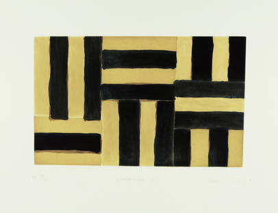 Sean Scully (born 1946); Durango II;: Sean Scully (born 1946) Durango II, 1991 Etching with aquatint in colors on Rives BFK paper, signed in pencil, titled, dated and numbered 10/10 AP (an artist's proof, aside from the edition of 25), pu