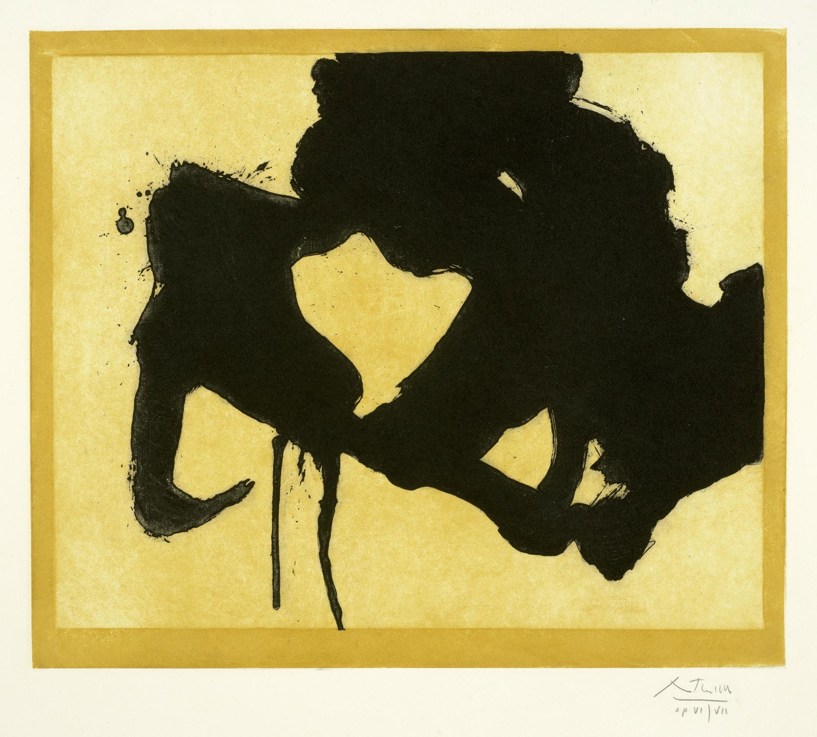 Robert Motherwell (1915-1991); At the Edge; (1 of 1)