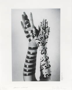 Shirin Neshat (born 1957); Untitled (Hands);: Shirin Neshat (born 1957) Untitled (Hands), 2005 Digital inkjet print in colors on wove paper, signed in pencil by Shirin Neshat, Izhar Patkin and Rafael Fuchs and numbered 41/100, with full margins,