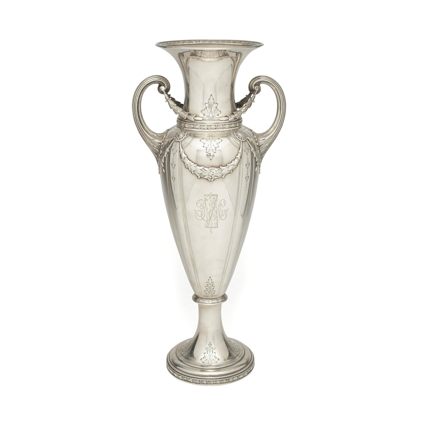 AN AMERICAN STERLING SILVER TWO-HANDLED TROPHY CUP by Black, Starr & Frost, New York, NY, late 1... (1 of 1)