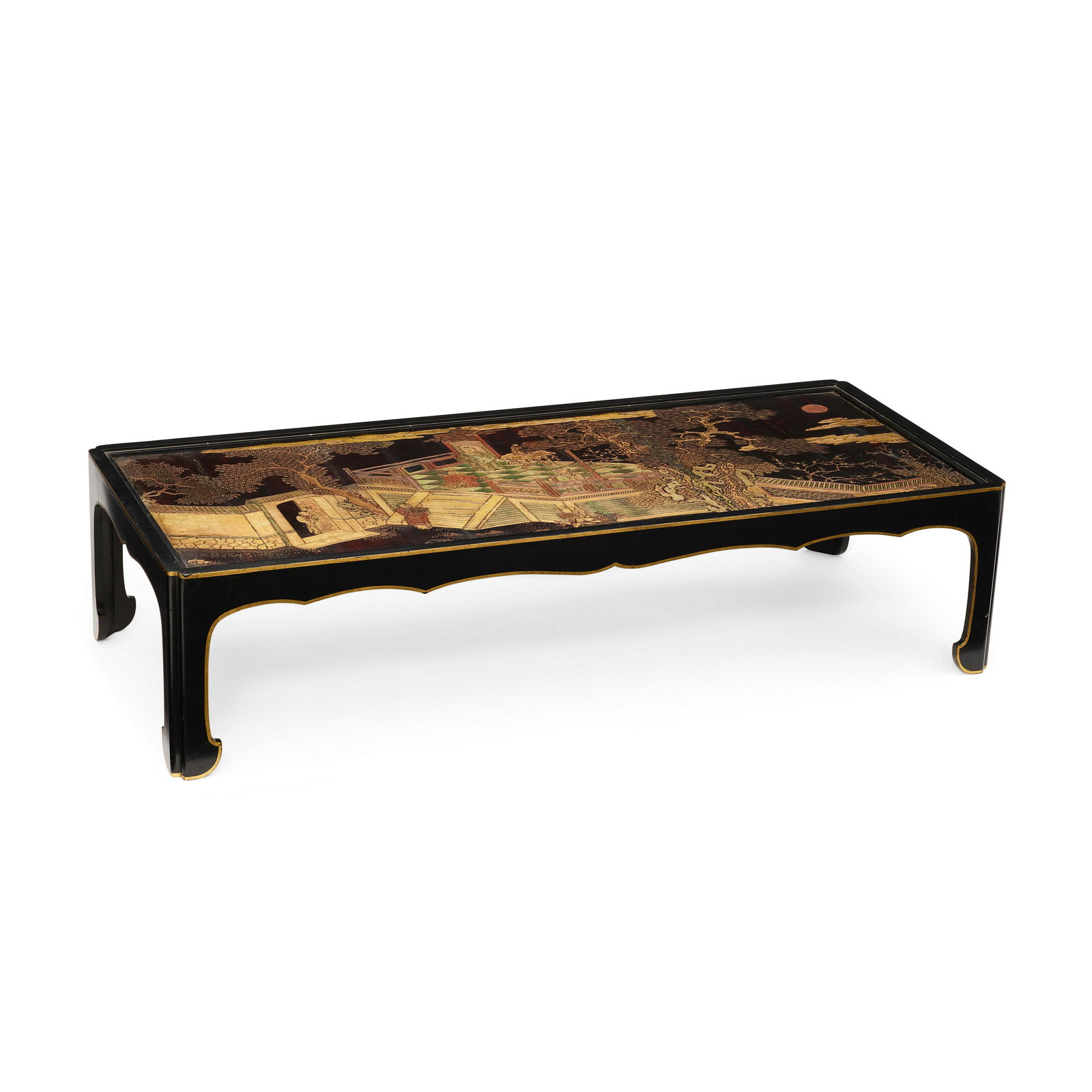 A CHINESE STYLE COROMANDEL LACQUERED LOW TABLE20th century (1 of 2)