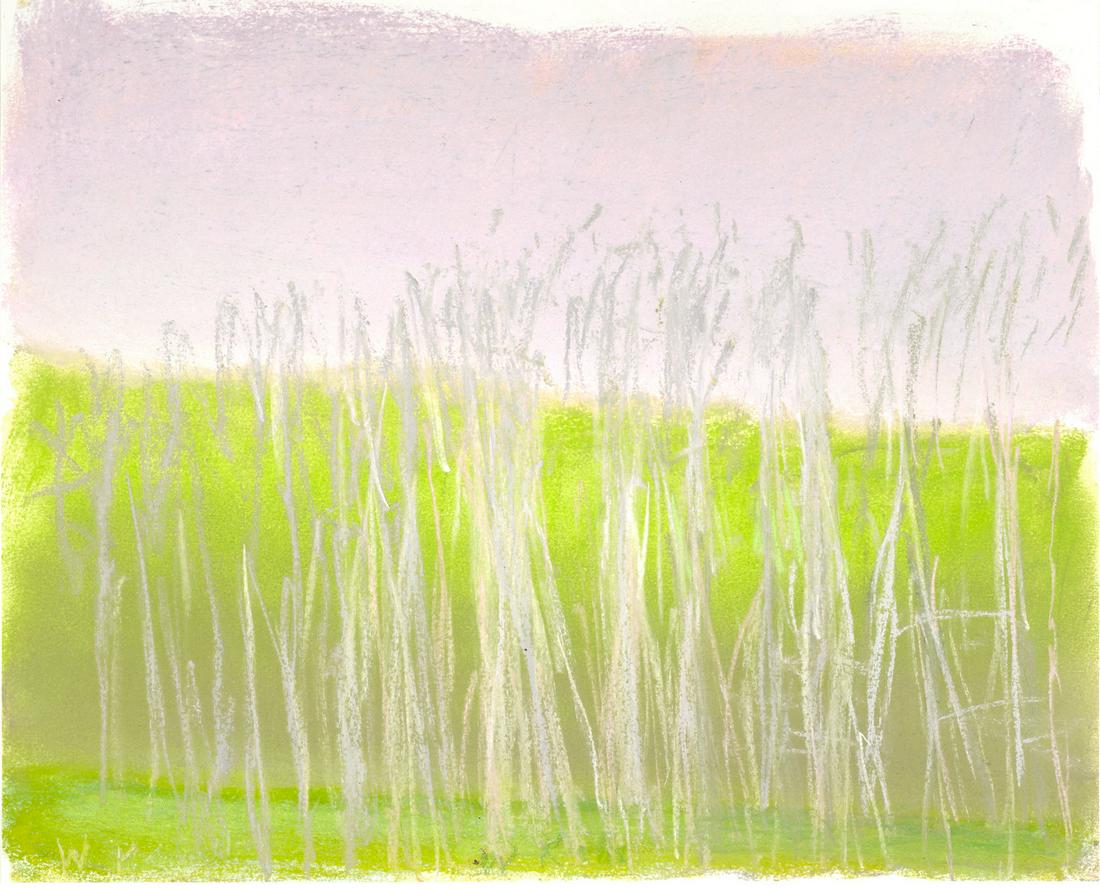 Wolf Kahn (1927-2020) Toward a Green Horizon 10 7/8 x 13 1/2 in. (27.6 x 34.3 cm.) (Executed in ...: Wolf Kahn (1927-2020) Toward a Green Horizon signed partially 'W K' (lower left) and signed 'W Kahn' (lower center) pastel on paper 10 7/8 x 13 1/2 in. (27.6 x 34.3 cm.) Executed in 2006. Footnotes: P