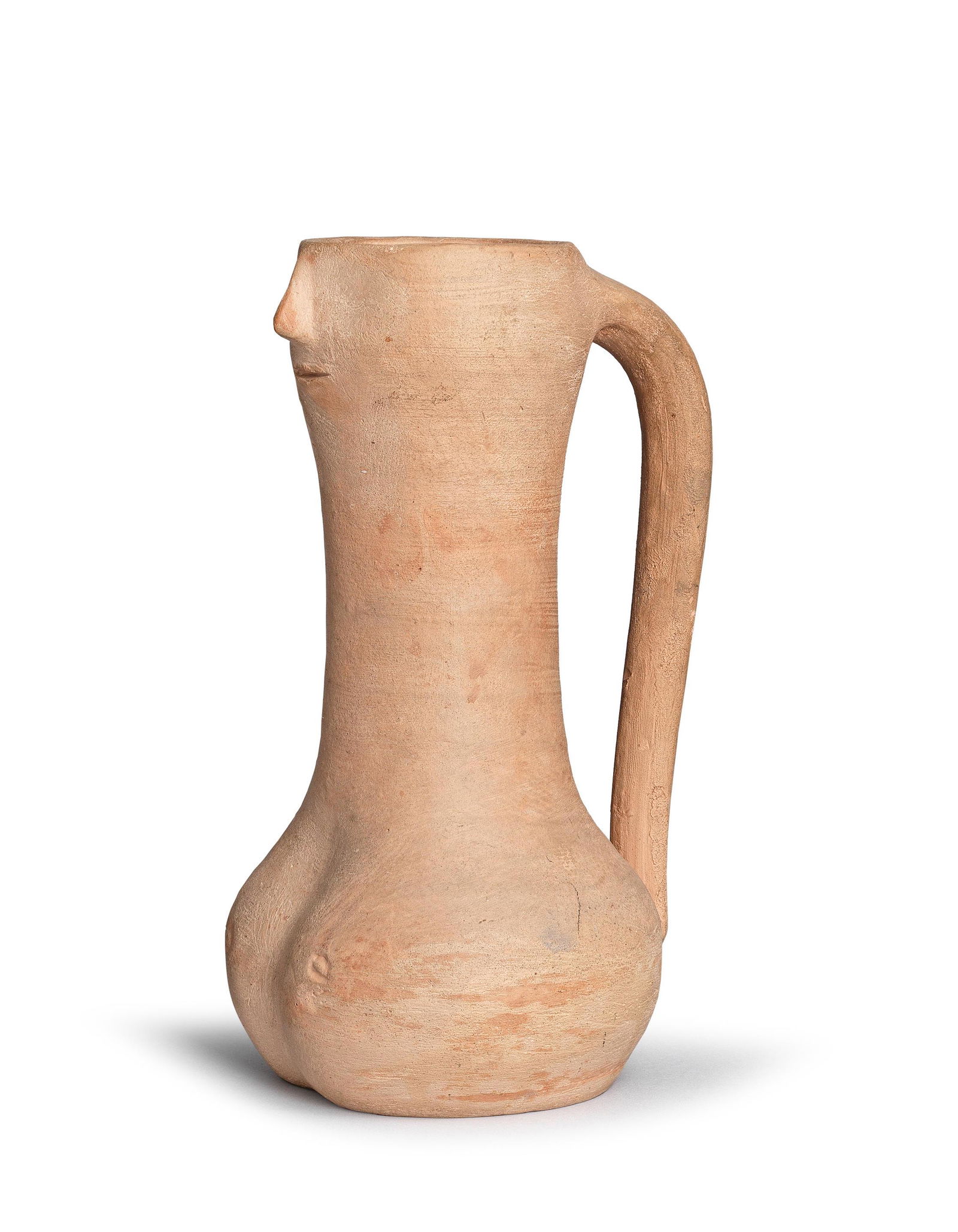 Jewad Selim (Iraq, 1919-1961) Pitcher: Jewad Selim (Iraq, 1919-1961) Pitcher ceramic sculpture signed 'J.S' and dated '1949' (on the base), executed in 1949 20 x 11cm (7 7/8 x 4 5/16in). Footnotes: A highly significant 1949 cera