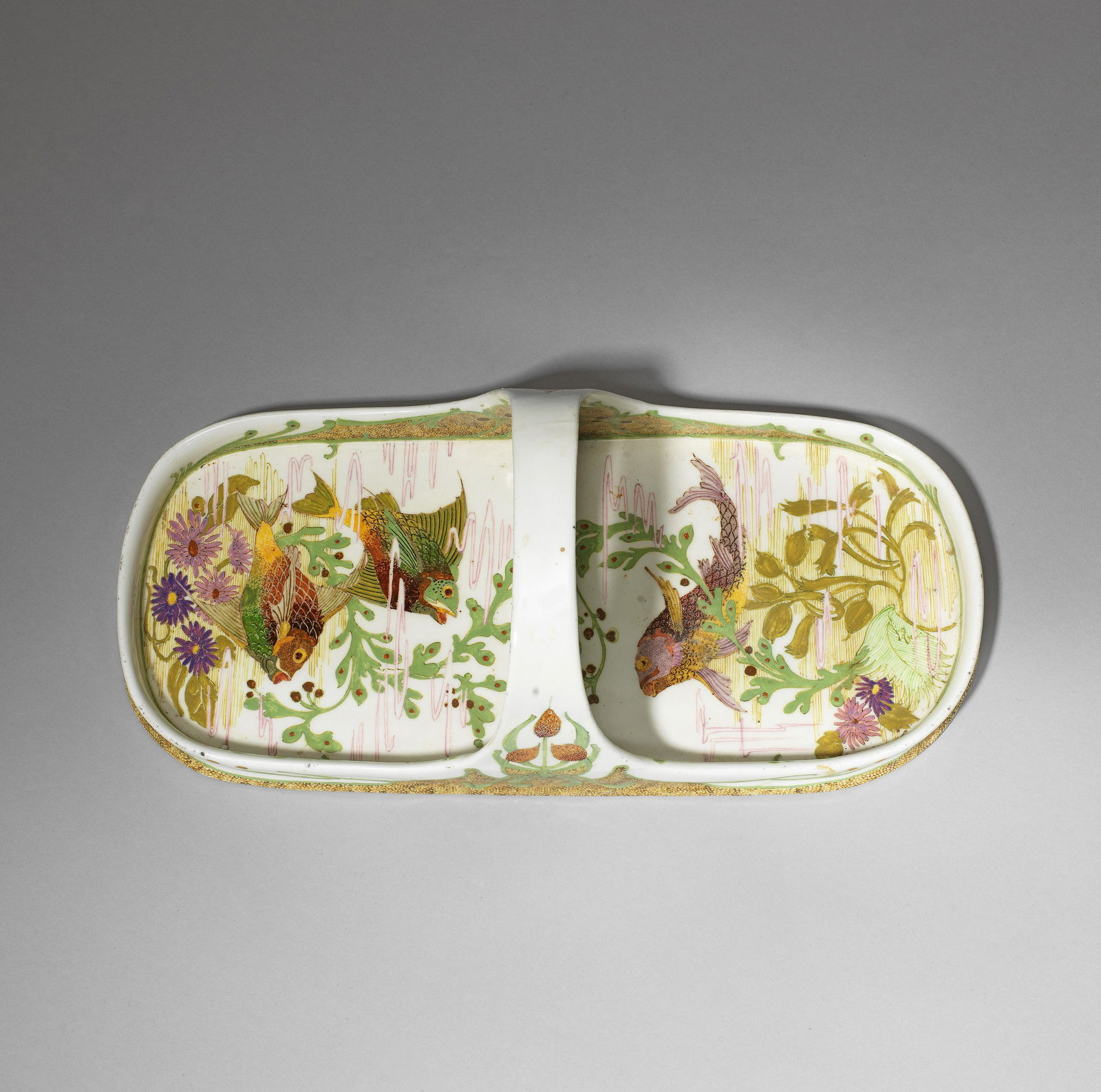Rozenburg Tray with handle, 1902 (1 of 2)