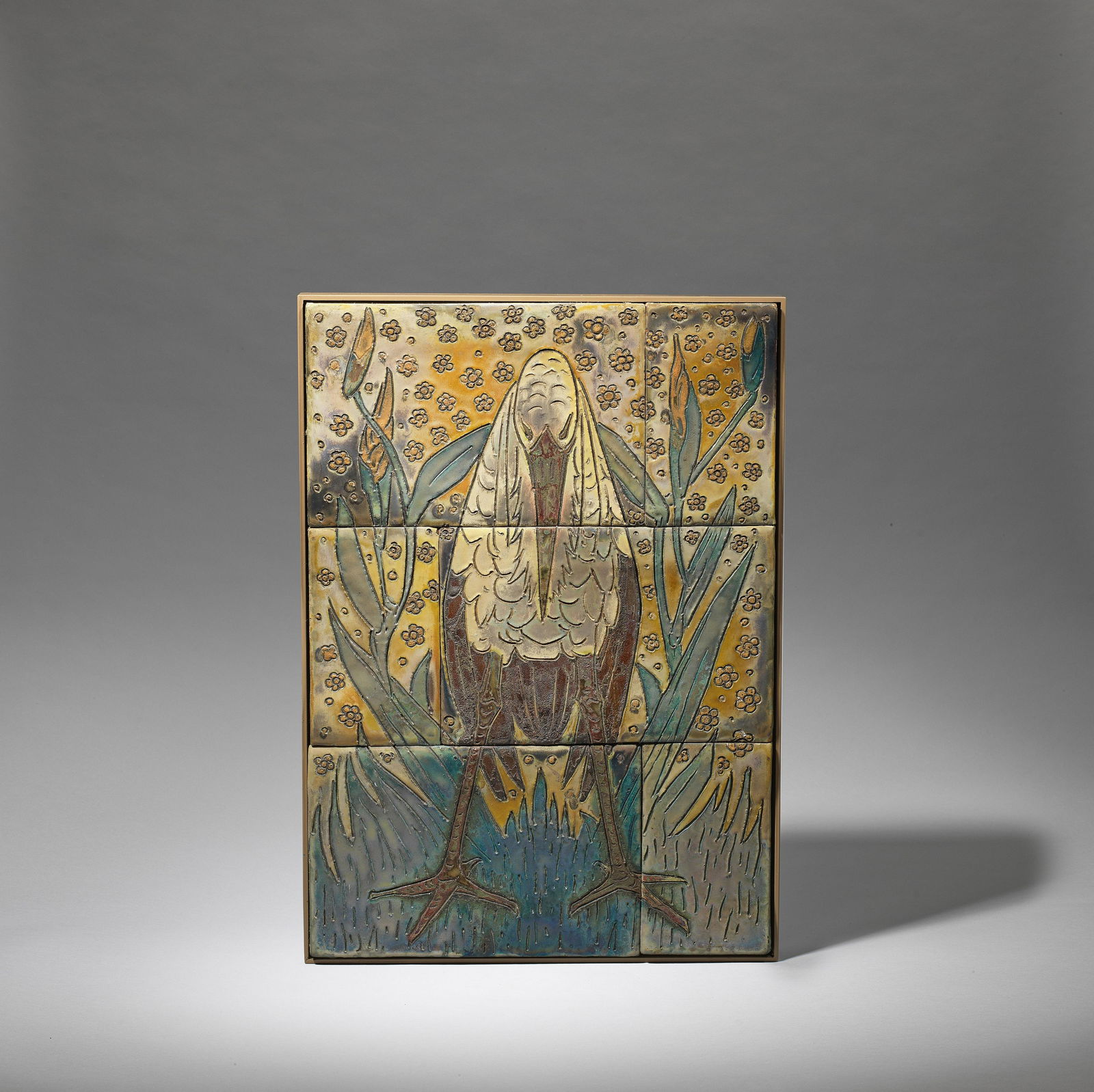 Theo van Hoytema Tile panel, circa 1900 (1 of 1)