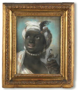 Attributed to Rosalba Carriera (Venice 1675-1757) An allegory of Africa: Attributed to Rosalba Carriera (Venice 1675-1757) An allegory of Africa pastel 36.1 x 28.5cm (14 3/16 x 11 1/4in). Footnotes: Provenance George Kidston CMG, Head of the Eastern Department o