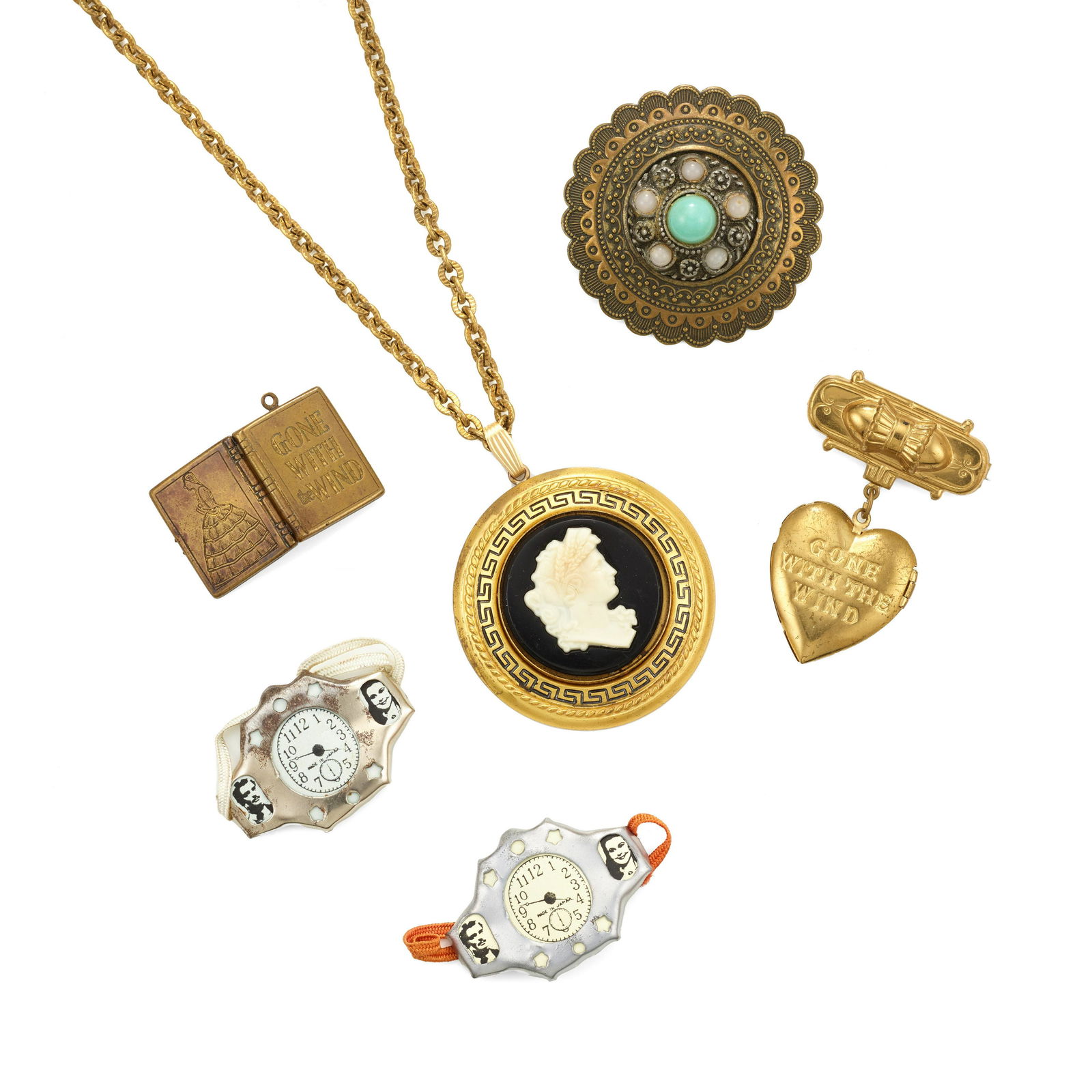 A GROUP OF GONE WITH THE WIND COSTUME JEWELRY (1 of 1)