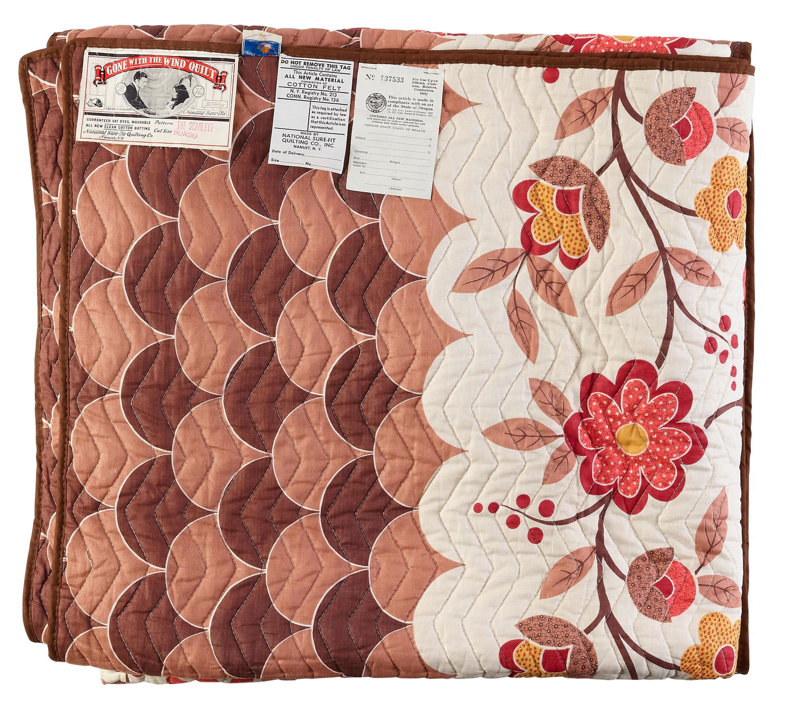 A GONE WITH THE WIND QUILT AND MANUFACTURING CONTRACT, 1940 (1 of 1)